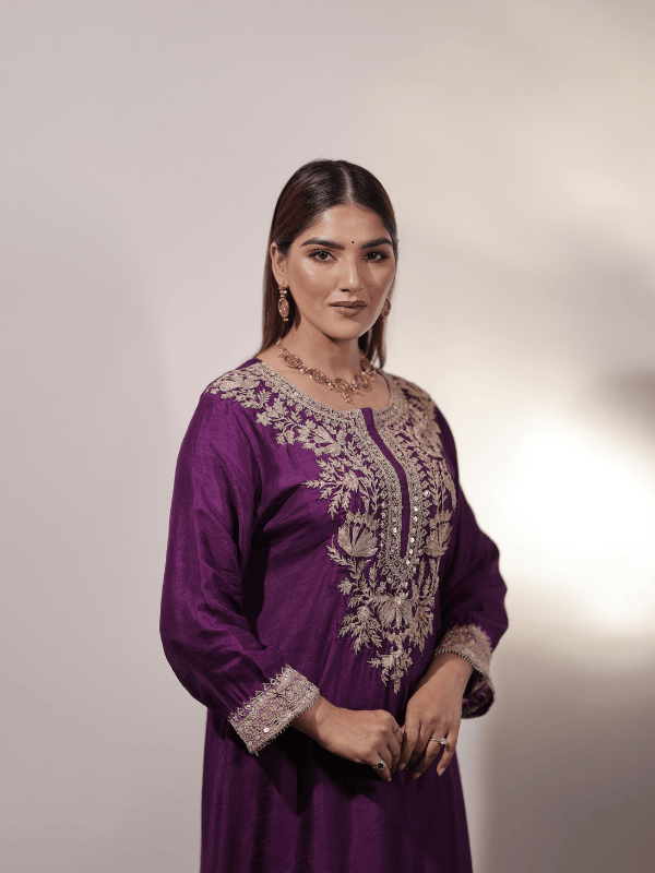 Purple Dori Work Suit Set