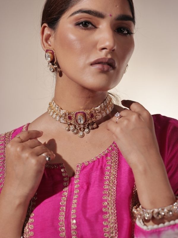 Pink Dori Work Suit Set