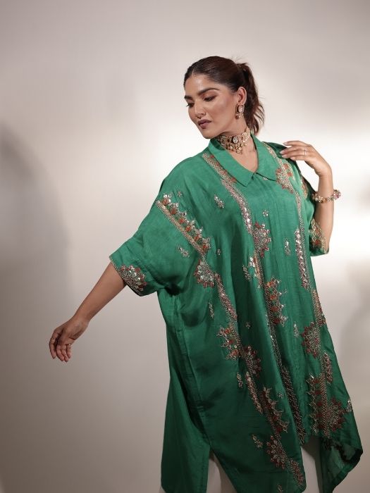 Green Gotta Pati Suit Set